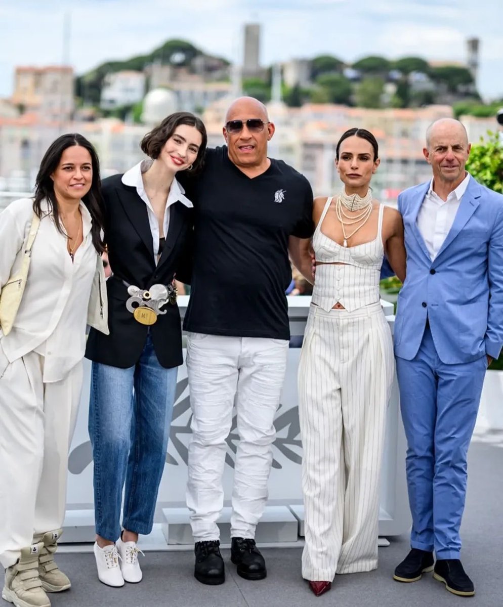 IIFA's tweet photo. The late Paul Walker’s daughter, Meadow Walker, shared an emotional reunion with Vin Diesel and the cast of Fast &amp; Furious at Cannes 2026 to celebrate the 25th anniversary of the first film 🤍

#IIFA #FastandFurious #VinDiesel #MeadowWalker #Cannes2026 https://t.co/Bf2itgil1O
