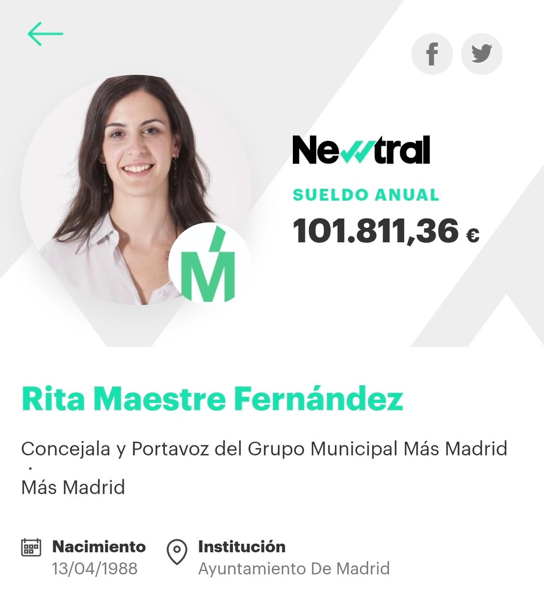 BlancoJaime82's tweet photo. @Rita_Maestre @ElisaMouliaa Pero vamos a ver, trozo de carne con ojos. ¿Te calzas 100k al año del erario público y vienes llorando? Por culpa de estómagos agradecidos como el tuyo hay gente que no llega a fin de mes por los sablazos fiscales que les meten. Hipócrita!!!! https://t.co/MWXhinCUgW