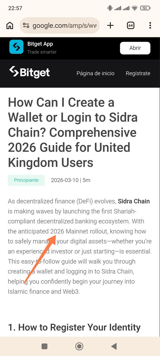 Mdridi1988's tweet photo. 🚀🔥 Even Bitget⁠� is talking about #SidraChain and the anticipated Mainnet 2026 launch 👀⛓️
🏦 Sharia-compliant decentralized ecosystem
🌍 Growing global attention
📅 Mainnet 2026 could be a major turning point for the community
The future of Islamic Web3 is getting closer 💎 https://t.co/KjnPzkocdU