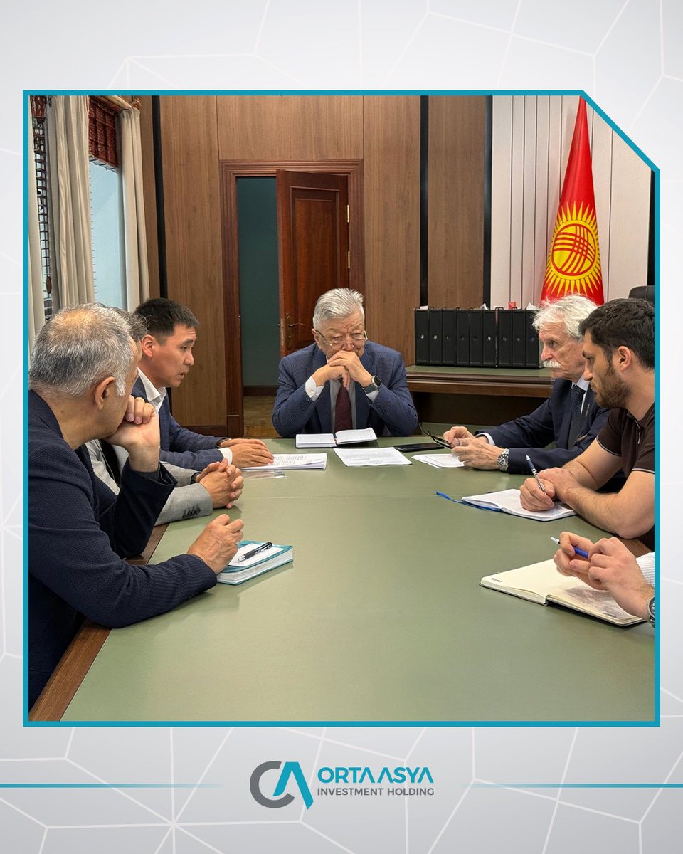 ortaasyainvest's tweet photo. On April 8, 2026, a working meeting was held at the National Academy of Sciences of the Kyrgyz Republic with the participation of representatives of OJSC “Orta Asya Investment Holding,” the international consulting company Hill International, the Institute of Seismology of the National Academy of Sciences of the Kyrgyz Republic, as well as experts in the fields of geology and engineering seismology.

The meeting focused on areas of technical cooperation within the framework of the Kazarman Hydropower Cascade project, including seismic surveys and the assessment of potential reservoir-related risks.

The meeting was attended by representatives of OJSC “Orta Asya Investment Holding,” K.B. Aliyev and A.I. Aliyev; representatives of Hill International, serving as the independent project management office, Ela Ekin and Muhterem Uncu; as well as Deniz Itibar, representative of Su Yapi.

The National Academy of Sciences of the Kyrgyz Republic was represented by its President, Kanatbek Ermekovich Abdrakhmatov; Doctor of Geological and Mineralogical Sciences, Alexander Leonidovich Strom; and Murataly Pakirovich Kamchybekov, Head of the Laboratory of Engineering Seismology and Seismic Microzonation at the Institute of Seismology.

#ortaasyainvestment #ihlasholding #kazarmanhpp