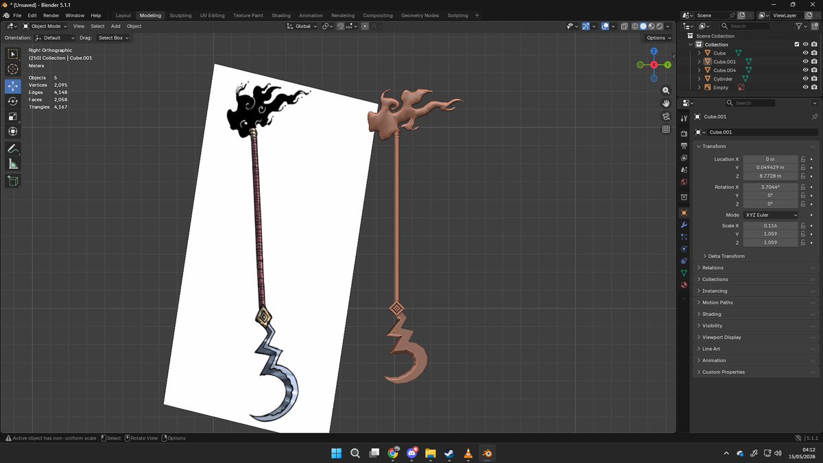 alisson12721420's tweet photo. Deu trbalho mais terminei de model, agora tenho que fazer a textura, pra mim e a parte mais complicada 
#roblox #robloxdev https://t.co/QX3H0ukndy