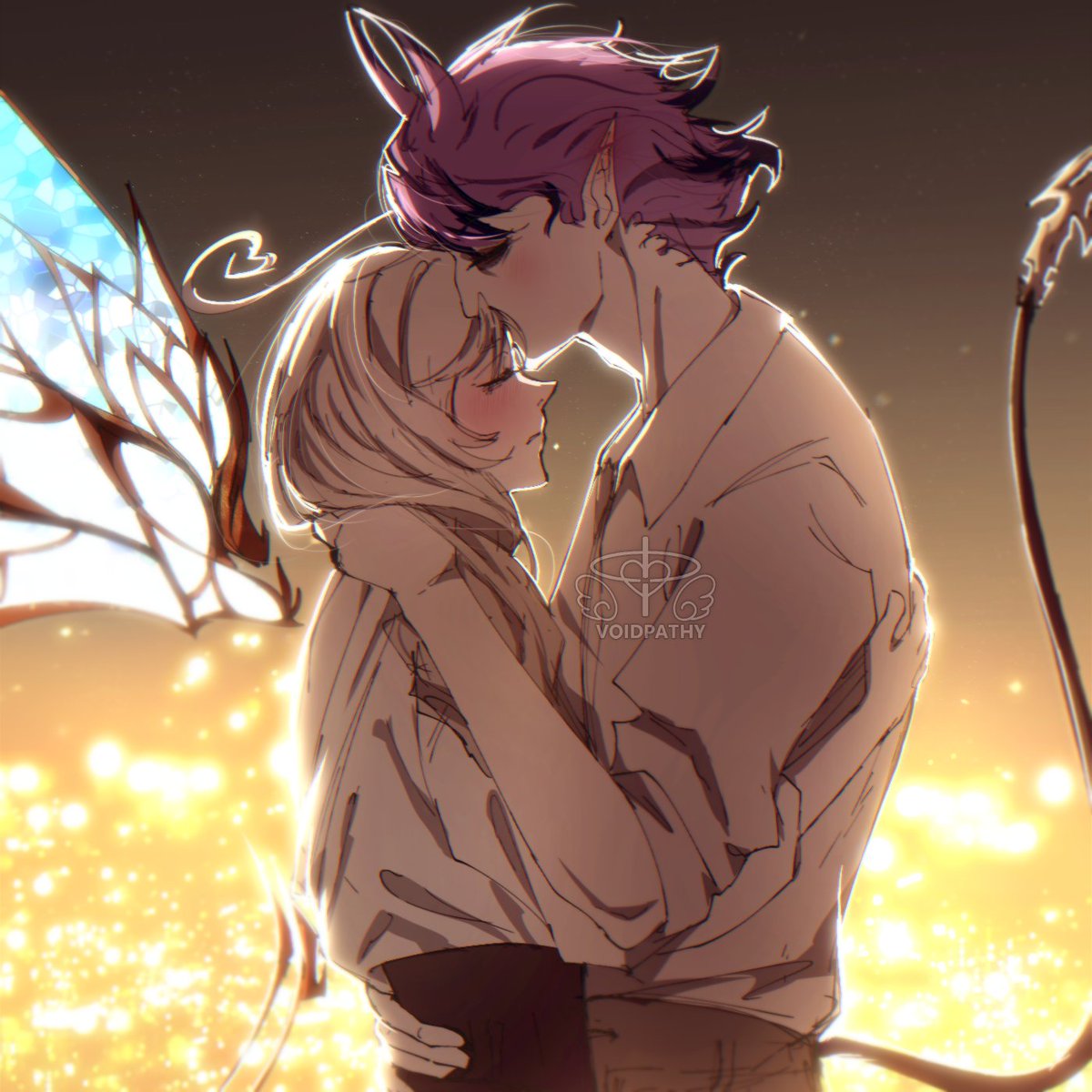 Voidpathy's tweet photo. #DemonFrame | Luci and Mikey again ugh <3 https://t.co/NzeCVBuqff