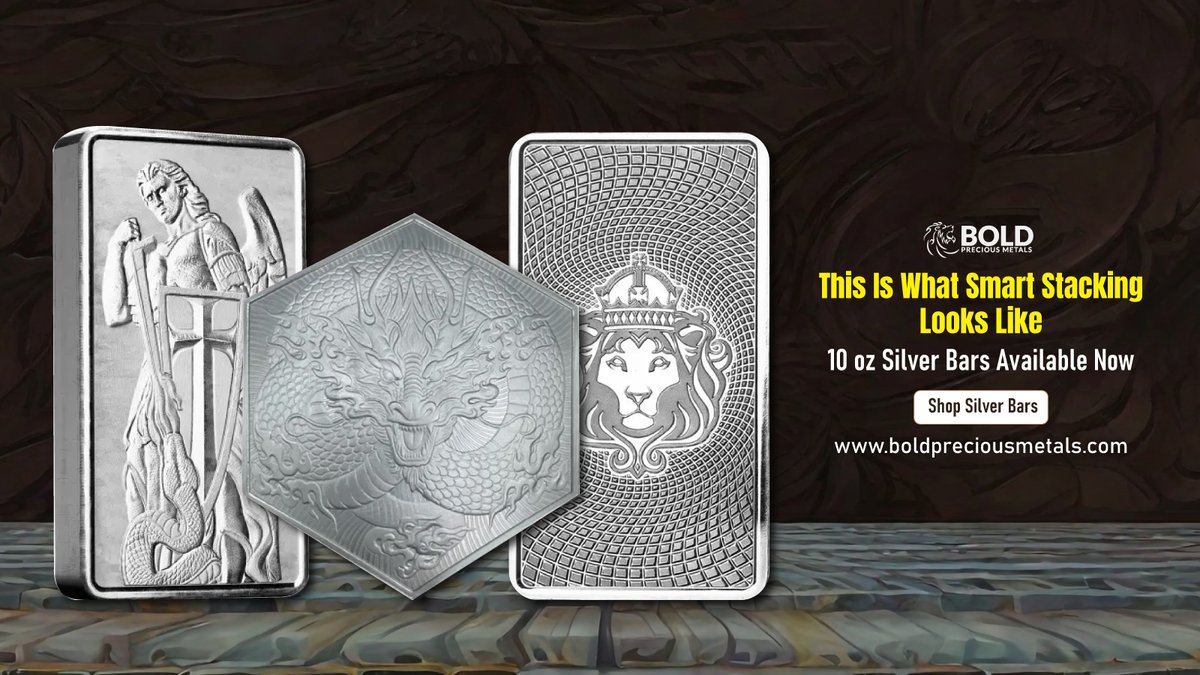 Bold_PM's tweet photo. Silver Bars Built for Serious Stackers ✨
Discover premium 10 oz Silver Bars featuring bold designs, investment-grade purity, and the value investors look for.
Buy Now
https://t.co/XMOsKoyHA6
#SilverBullion #StackSilver #SilverInvestor #BullionBars #SilverCollection https://t.co/EEQ9Bm91Ha