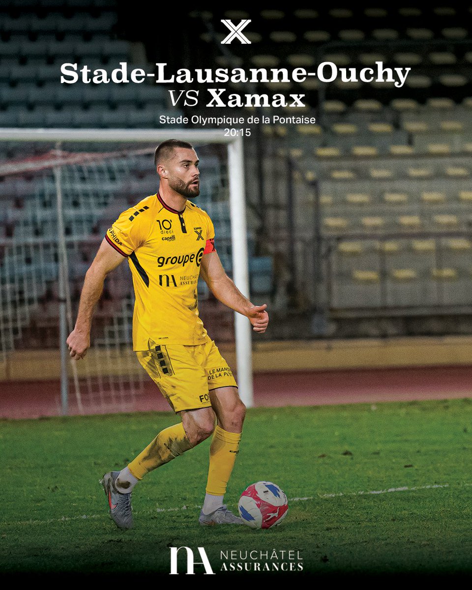XamaxFCS's tweet photo. ๐ด ๐๐ข๐จ๐ฅ ๐๐ ๐ ๐๐ง๐๐ โซ๏ธ
๐ FC Stade-Lausanne-Ouchy
๐๏ธย Stade Olympique de la Pontaise
โ 20:15
๐ Dieci Challenge League
#SLOXAM #SangRougeNoir https://t.co/wDf9WeIMvf