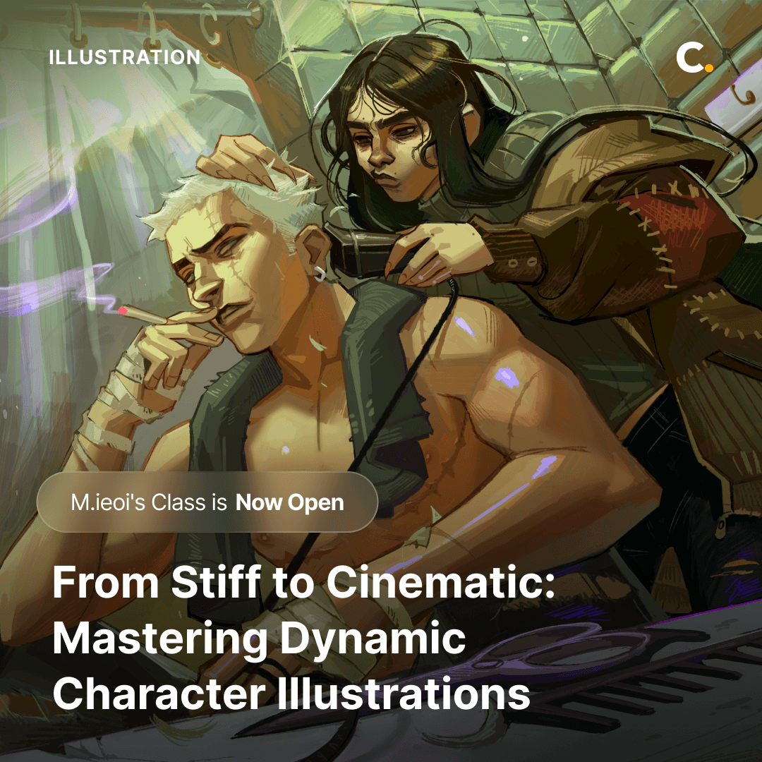 Illustrator M.ieoi's class "From Stiff to Cinematic: Mastering Dynamic ...
