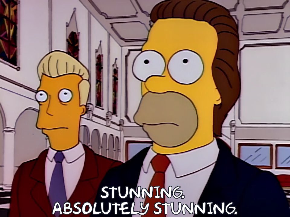 Simpsons NFL tweet media