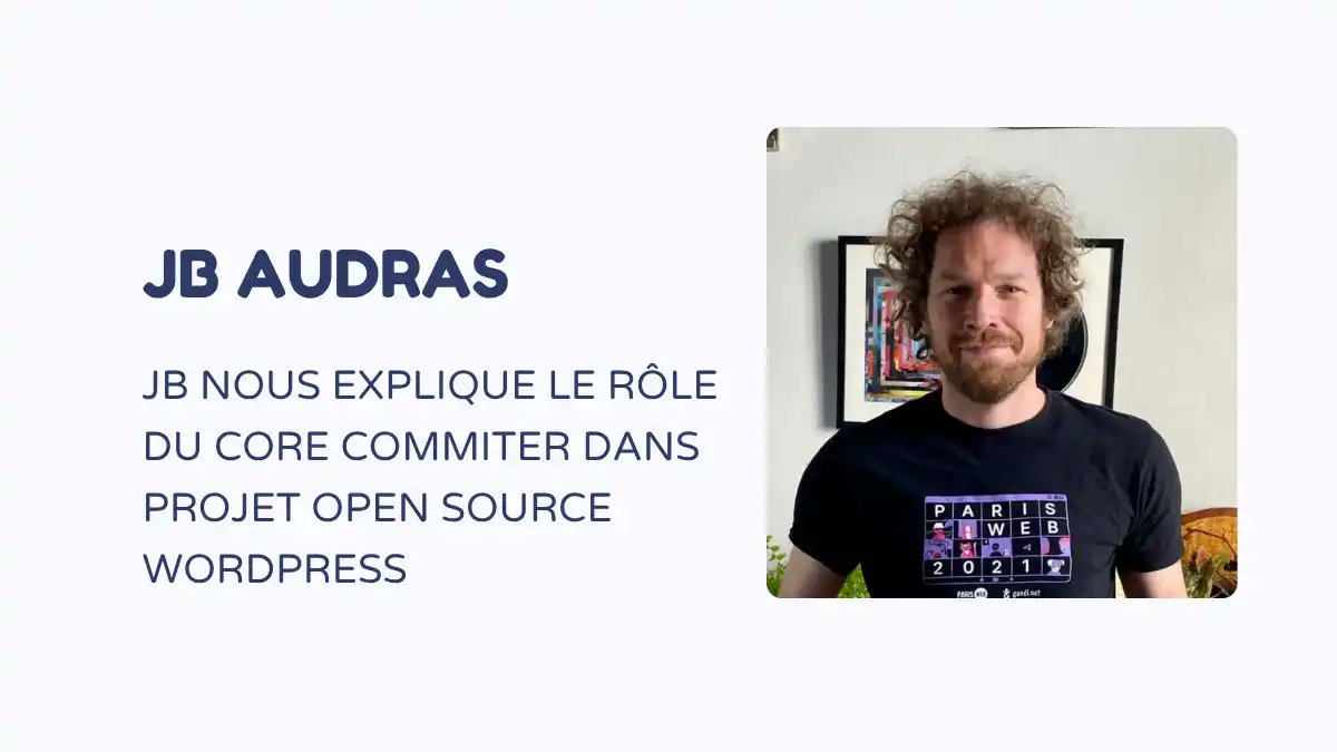 o2switch's tweet photo. Que fait réellement un contributeur WordPress au quotidien ? 

Dans cette interview, JB Audras, Core Committer WordPress, partage son expérience, son rôle et les coulisses de la contribution au projet.
Un échange passionnant à découvrir 👇 https://t.co/wNyw9kSVcQ