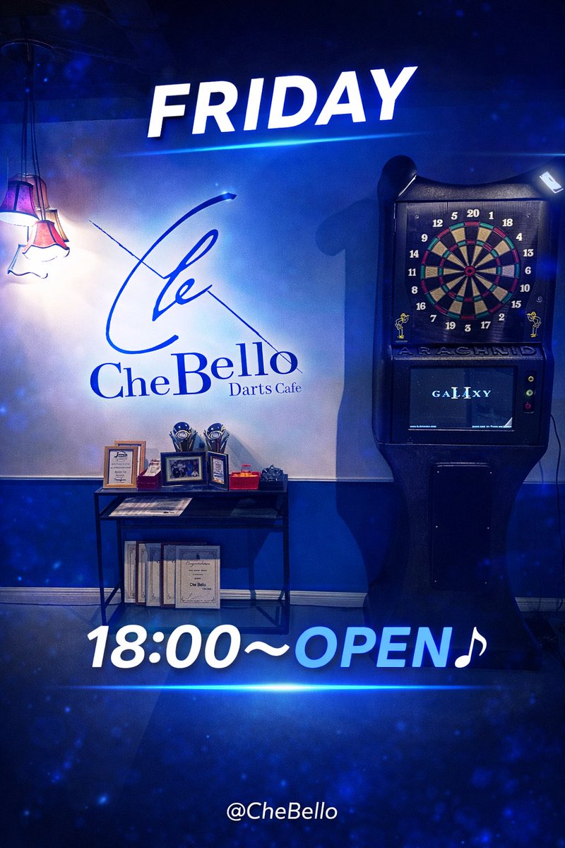 Darts Cafe Che Bello tweet media