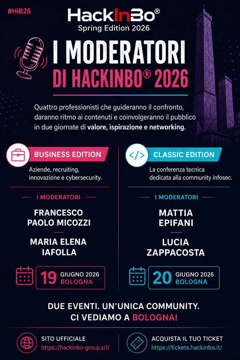 HackInBo® Infosec Security Conference & Training tweet media