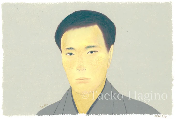高杉晋作を少し修正しました。 司馬遼太郎の小説の中に、高杉晋作は見るからに家柄の良い気品ある武士というような記述があって、小説の中の表現というだけじゃなく、高杉とは実際にそういう人だったんじゃないかと思ってるんですが、それにしちゃあ貧相な顔だなと思ったので。でもまだ貧相だな。