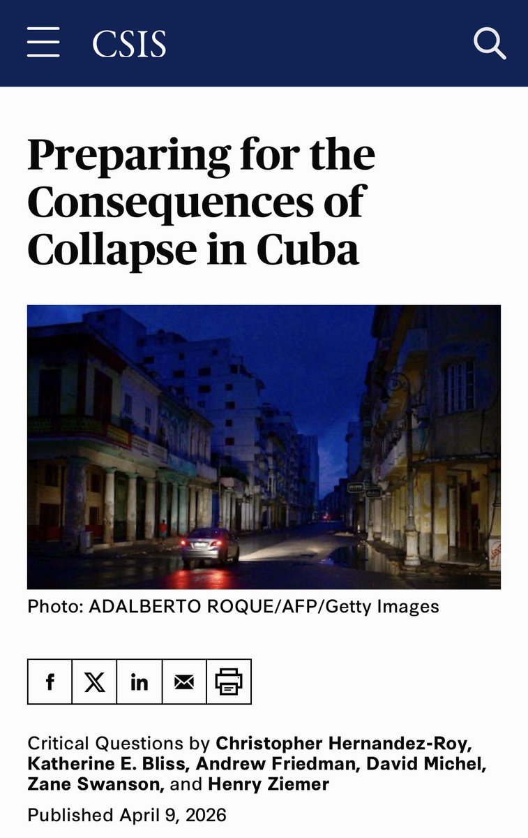 MrManXRP's tweet photo. Cuba is showing you the endpoint of an unmanaged downturn in the cycle.

CSIS is outlining the consequences once that endpoint is reached.

Polaris is being built for the stage before that, where systems are still intact but no longer reliable.

https://t.co/Aqd0mAmgDz

https://t.co/cBAxYnA1nH