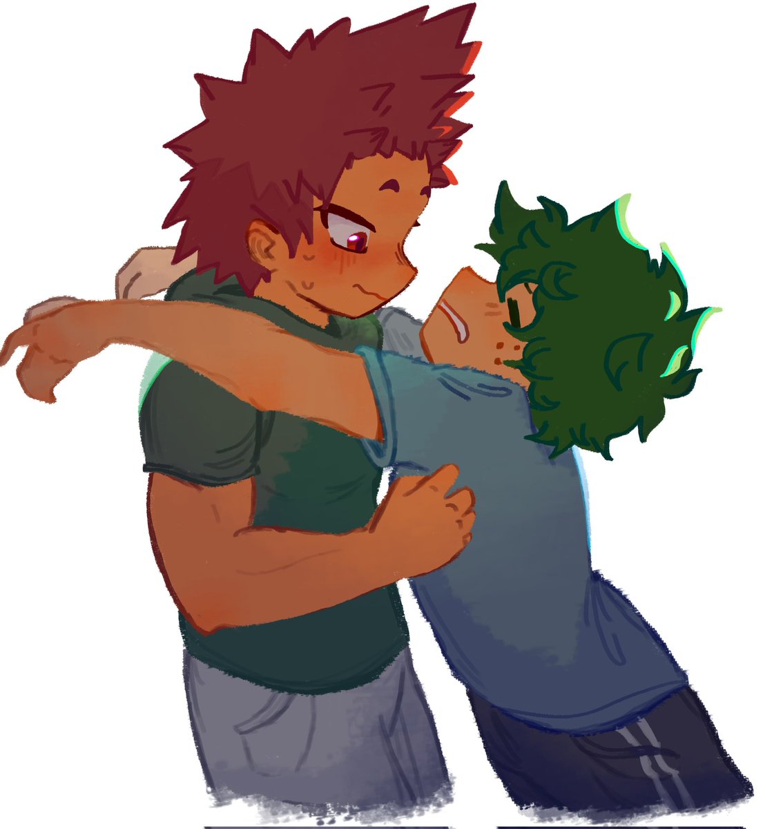 Lemon_Yuls's tweet photo. los amo, se ven tan adorables #kirideku #mha #bnha #Deku #Kirishima https://t.co/6ncyAcAp0K