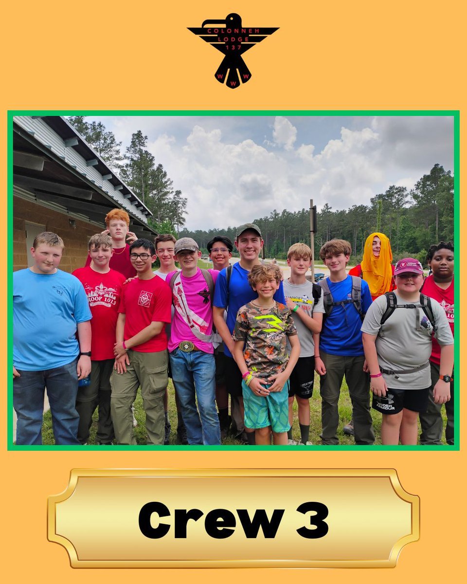 oashac's tweet photo. Our amazing crew 3 from the Service and Induction weekend!  #Colonneh #Lodge137 #SHAC #SamHoustonAreaCouncil #OA #OrderoftheArrow #Crew3 https://t.co/MoZxUSMcQV