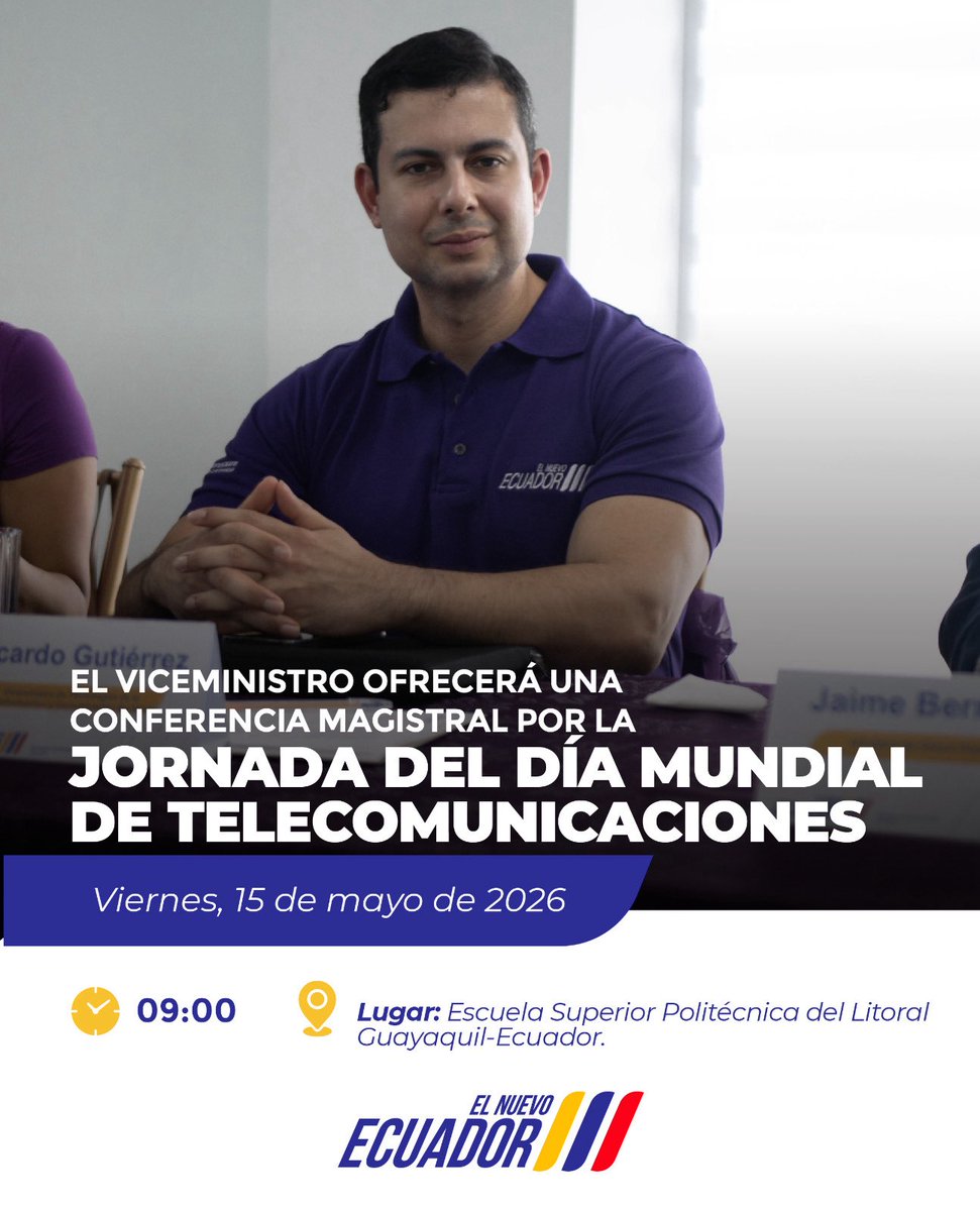 Ministerio de Telecomunicaciones Ecuador 🇪🇨 tweet media