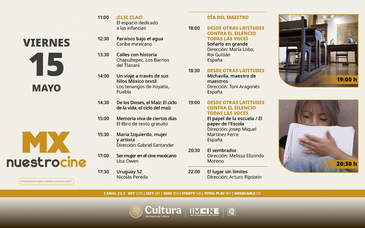 Canal MX Nuestro Cine tweet media