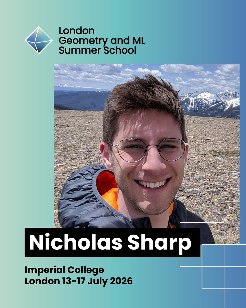 LogmlSchool's tweet photo. 📣 LOGML'26 Speaker Series

🎤 Nicholas Sharp @nmwsharp (NVIDIA)

Researcher in geometry processing, computer graphics/vision &amp; 3D ML.

📍 Imperial College London 
📅 13–17 July 2026
🔗 https://t.co/Snsfc6eiA5

#LOGML #Summerschool #MachineLearning https://t.co/irQMKaXbdM