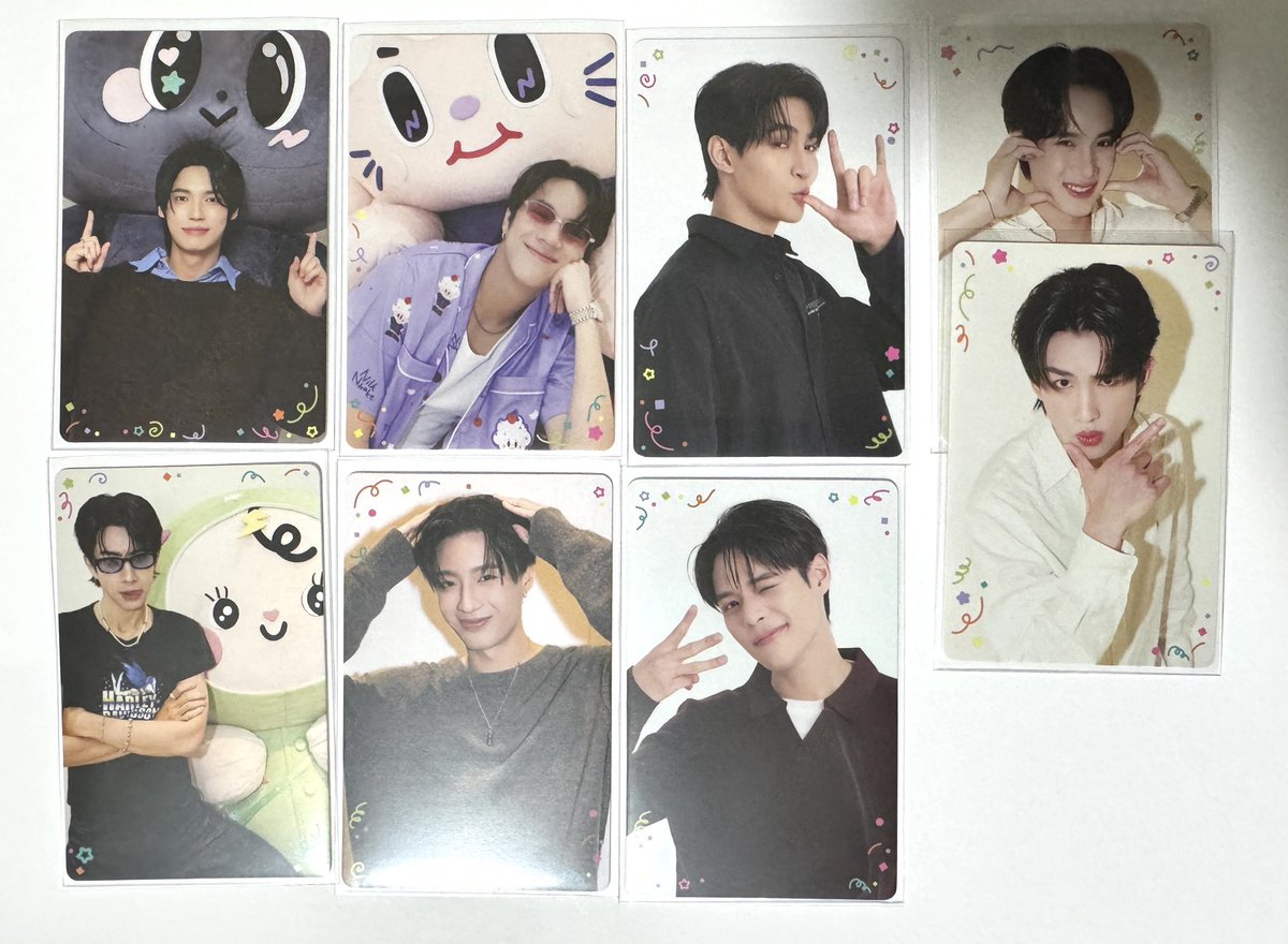 blookkhunnoo's tweet photo. [please help me repost if you can, so i can find my cards a loving home 🫶🏼] 

✧ GMMTV: Happy Fam Bonds

💖 Please remember to read the first post in the thread, I will be replying oomfies before non-oomfies. 
✨ Please help me repost if possible!

#win #nanon #ohn #surf #java #poon #franc #off