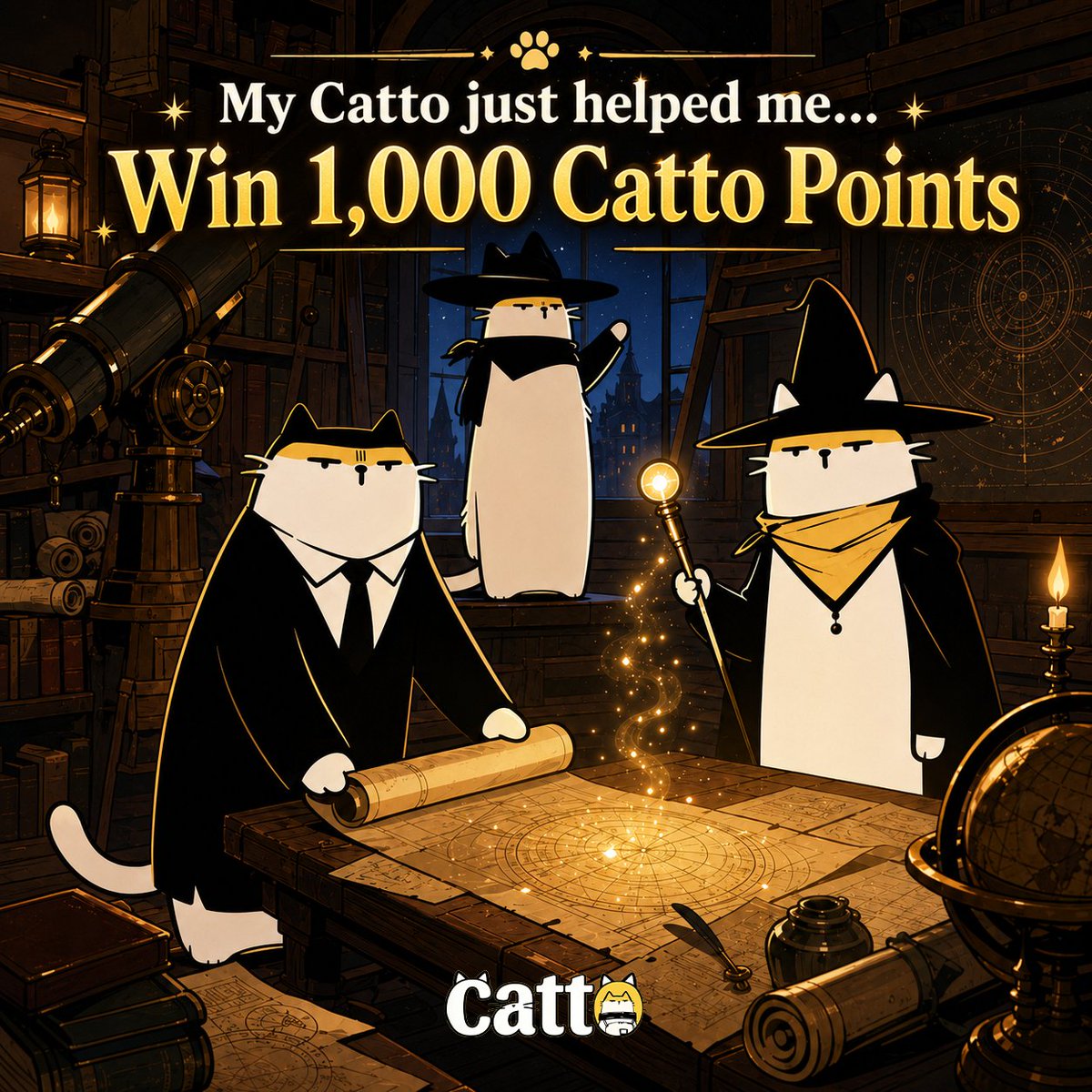 Catto_Verse's tweet photo. 💰Winning 1,000 Catto Points「 Week 3 」

Complete this sentence: "My Catto just helped me…"

Work. Trade. Life. Whatever it fixed, say it out loud.
👉🏻Use Catto https://t.co/Z1n2HapJw3

🙋🏻‍♀️Comment your sentence + BSC address + Tag 2 friends to boost your odds

🐱12 winners → 1,000 CATTO Points (TGE claimable)  | Results in 72h

Your agent acted. Now tell the story. 🐾
#Catto #TGE #Agents