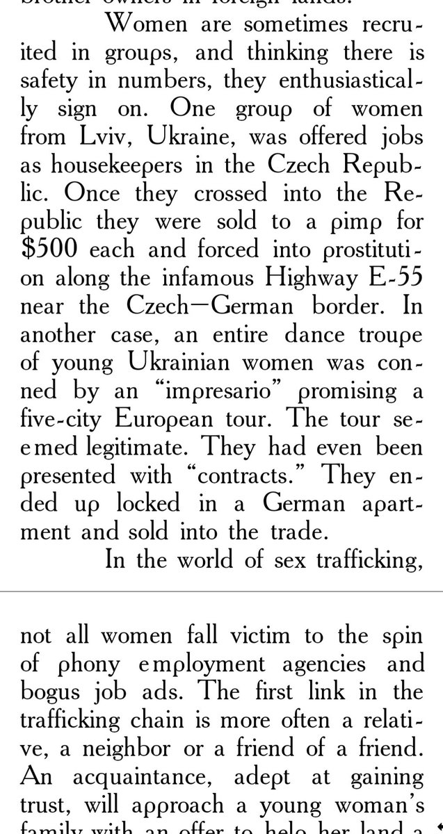 RadfemOwl's tweet photo. Here's how Ukrainian women have been duped into what the sex-positive crowds call "sex work." One woman rotted in Arab prison for 3 years after getting raped for 3 months in an Abu Dhabi brothel while another was trafficked by Turkish pimps across Europe multiple times. https://t.co/jsIl0lvy0D