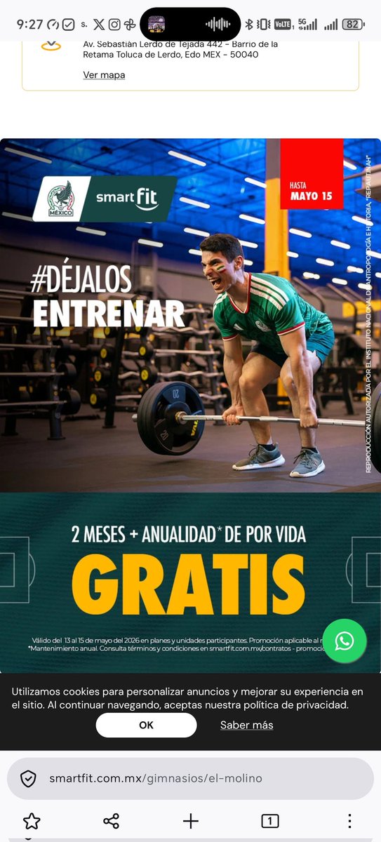 Loui_7's tweet photo. Aquí @SmartFitMx @SmartFitAyuda https://t.co/yLIDCAMpQQ