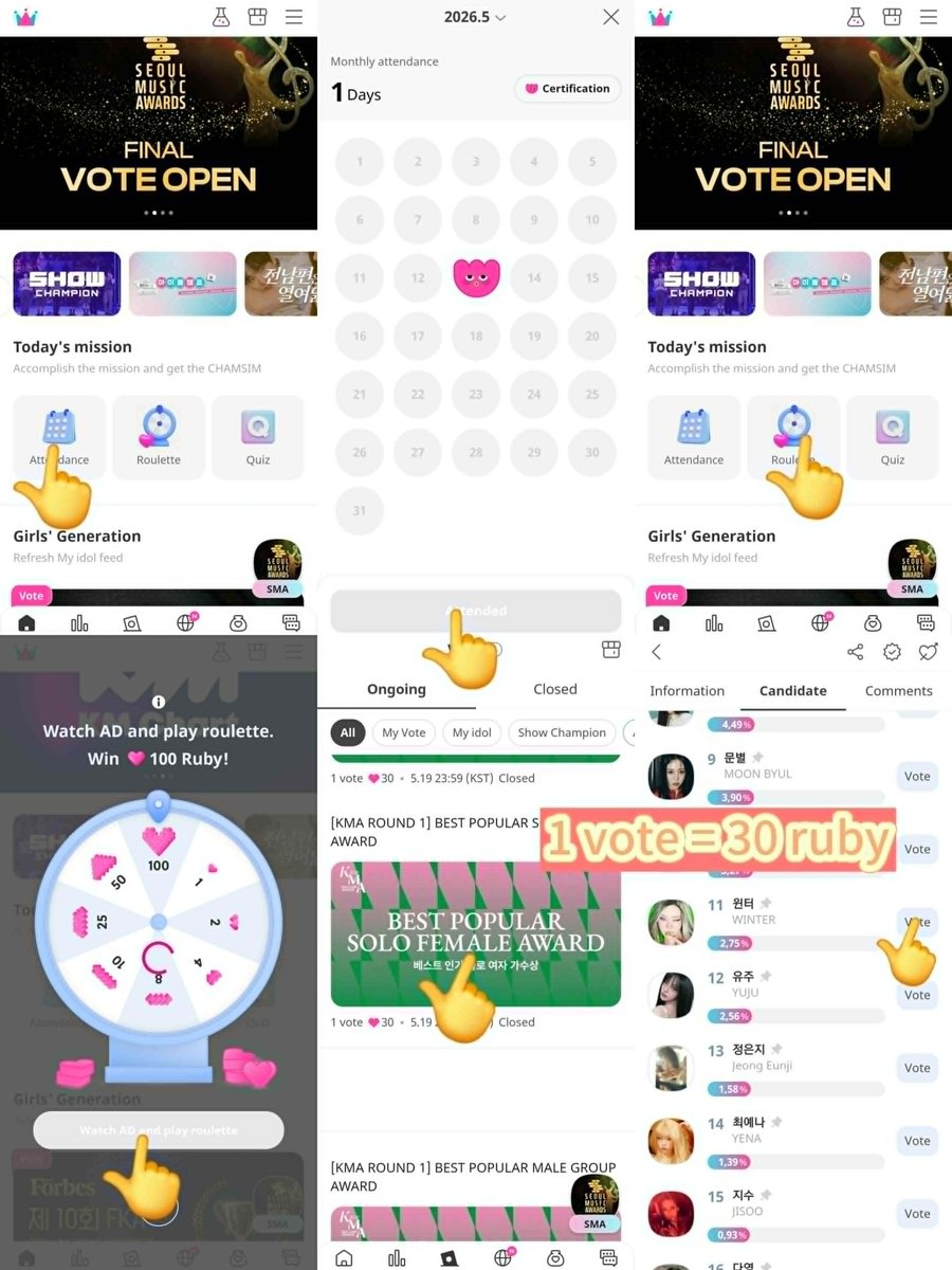 kmjvotingteam's tweet photo. #WINTER NOMINATED FOR "BEST POPULAR SOLO FEMALE" 2026 AT KM CHART AWARDS

⏳ Round 1 ends: 23:59 KST on 19/5 
🥇 Current Rankings: Upick &amp; My1Pick #1, Idolchamp #3 🥳🥳
🎯 Top 30 in Round 1 will advance to Round 2

CONTINUE VOTING FOR HER ‼️

#윈터 #ウィンター #에스파 #aespa https://t.co/IBPHuBUej5