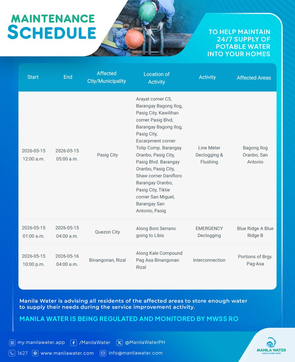 Manila Water tweet media
