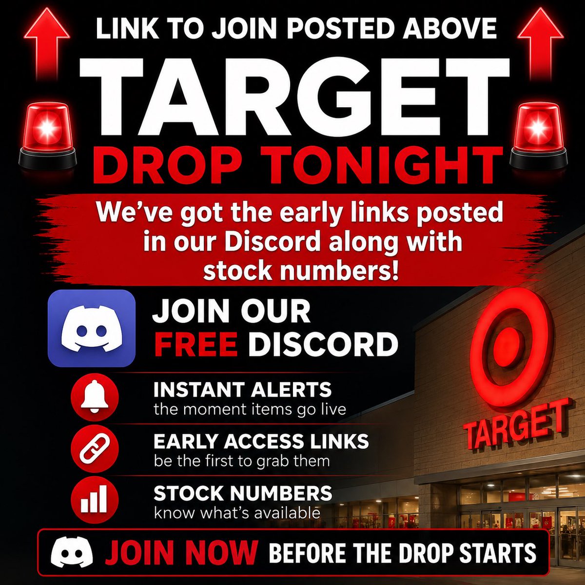 ZunemCookGroup's tweet photo. 🚨 Target Drop Tonight 🚨
Join Our Free Discord Today
https://t.co/TFoq2UTygL
#target #pokemon https://t.co/1Ps1wWXVeP