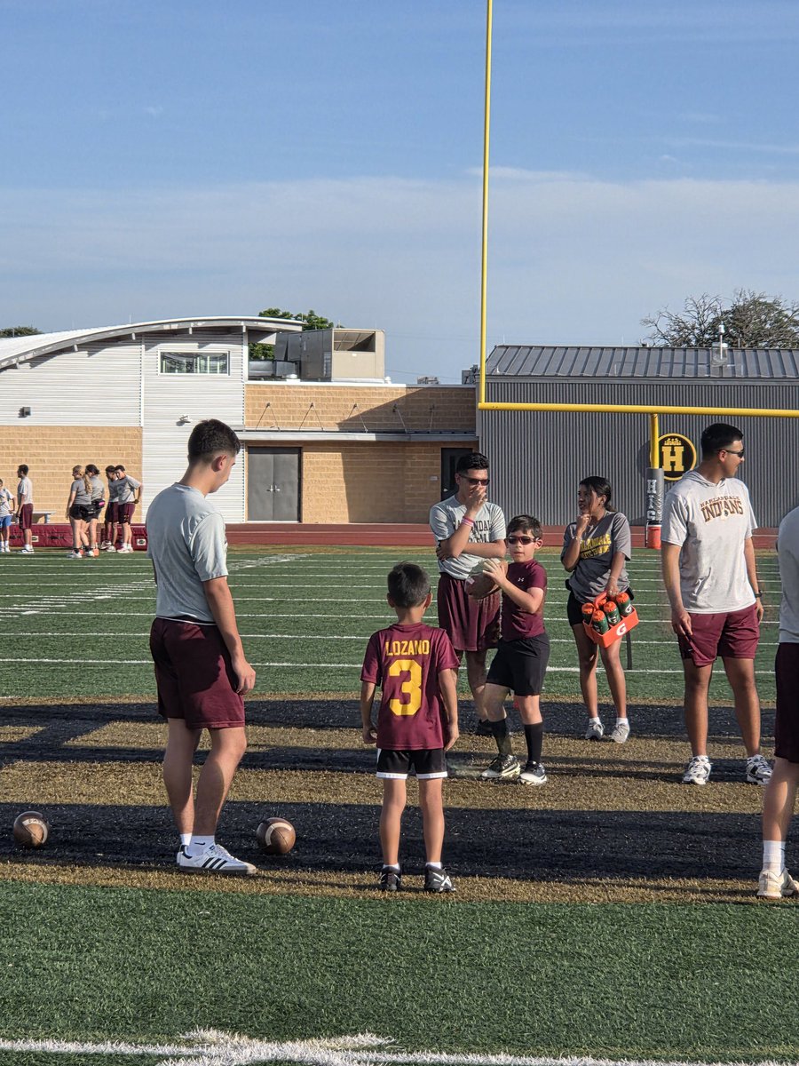 CoachJLozano's tweet photo. Little Indians Football Camp 2026! Start 'em young, and continue the great tradition and pride of the southside! #EDC #LINSA https://t.co/GvXFcLHWl3