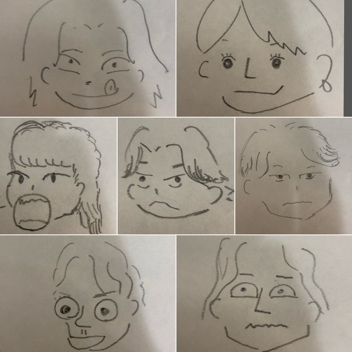 友達の似顔絵 みんなで似顔絵を書いて遊んでたのでプチ公開。 絵ド素人の私が書いて
