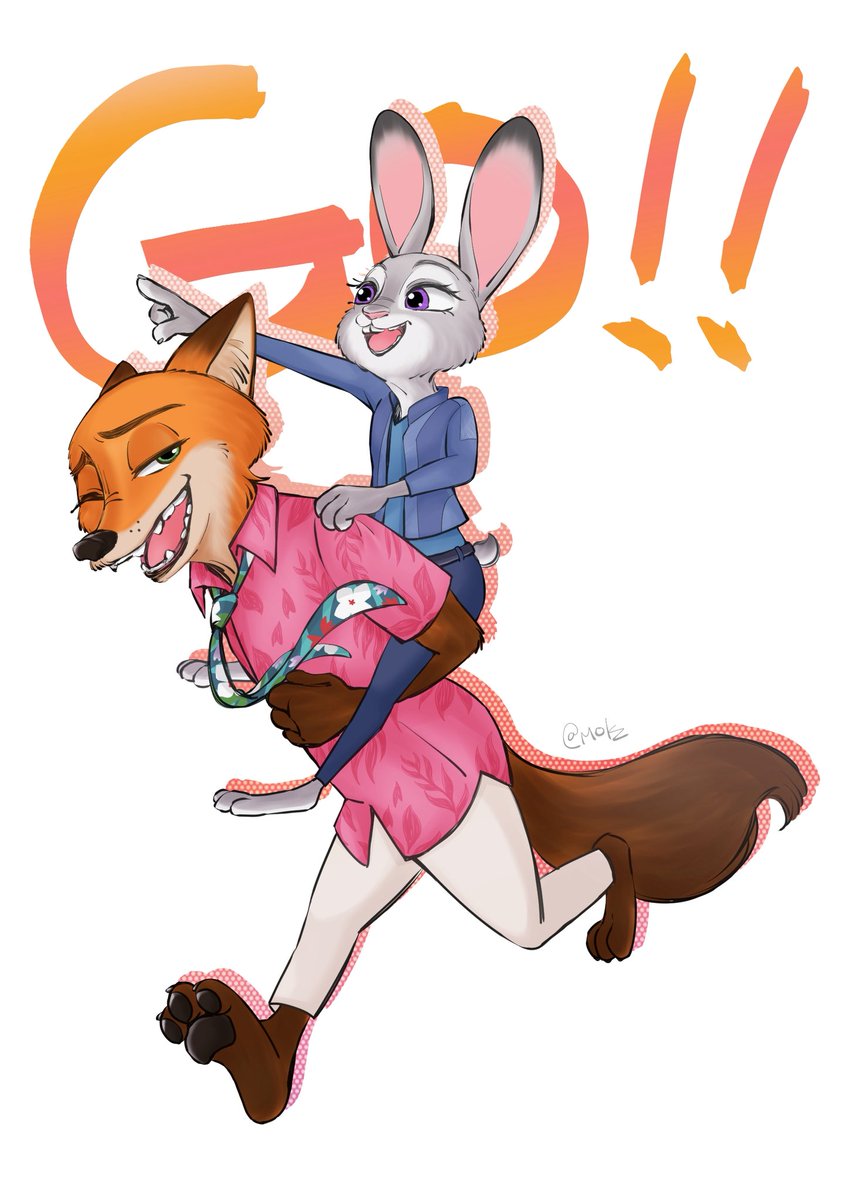 MoK_z_00's tweet photo. リハビリ🦊🐰 https://t.co/cuNNU5aa6e
