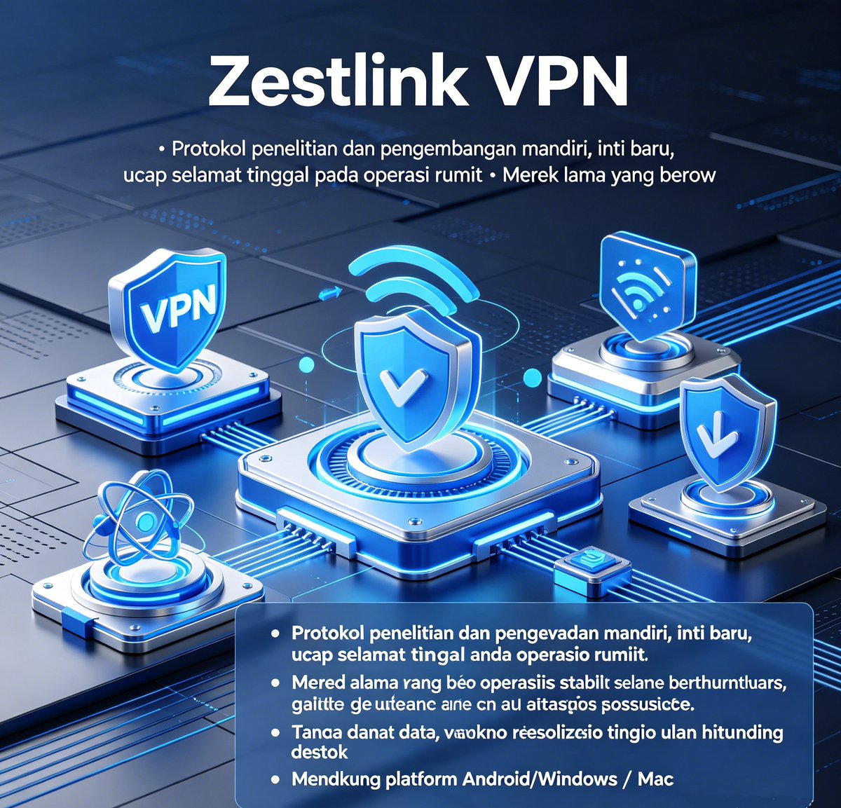 zestlinkVPN6's tweet photo. 🌏Zestlink VPN melindungi privasi digital Anda secara menyeluruh.

✨Dikembangkan dengan protokol internal dan mesin inti terbaru.

😊Antarmuka pengguna intuitif tanpa konfigurasi yang rumit.

🛡️Lindungi identitas online dari pengawasan jaringan luar. https://t.co/Dfiwl7XDA1