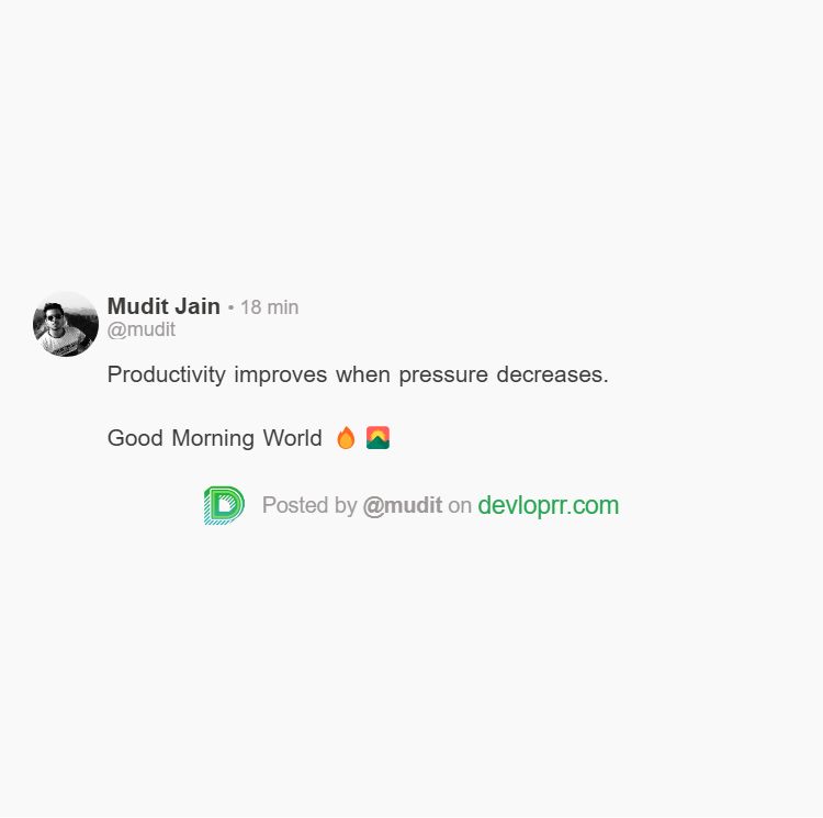 Mudit (devloprr.com) tweet media