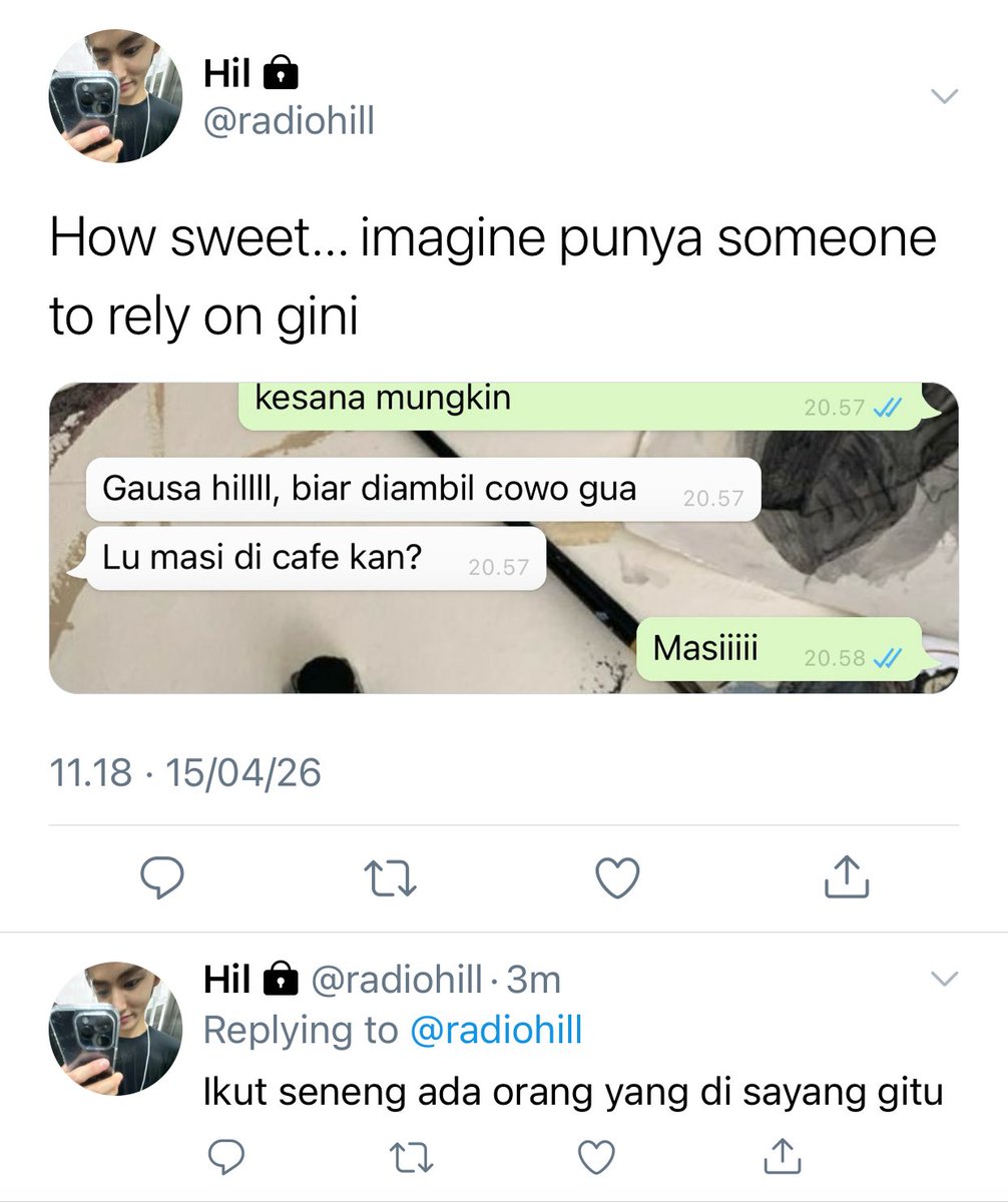 dhika hilmy putus KENA LIMIT tweet media
