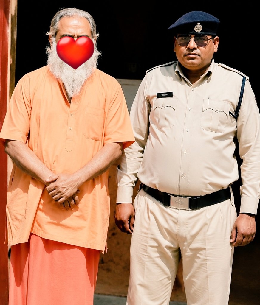 Yummy9534's tweet photo. भूत भगाने के  बहाने  नई नवेली दुल्हन को बाबा ने शमशान घाट ले जाकर 3 से 4 बार  दुष्कर्म किया , बोला भूत वापस नहीं आएगा ।

विवाहिता  ने पुलिस को दी रिपोर्ट मे बताया की वह 3-4 माह से  बीमार थी ।

तो इलाज के लिए बाबा के पास जाती है तो वे बताते है  पौहर के गांव से कोई भूत आ गया है ।

इसके लिए पौहर के श्मशान  घाट मे पूजा करनी होगी ।

बाबा के  कहे अनुसार  रात के करीब 10 बजे 
विवाहिता  2 km  दूर  जंगल मे जाती है ।

जहां बाबा ने धारदार चाकू  निकालकर डराया धमकाया और उसके साथ गलत काम किया ।

फिलहाल पुलिस ने बाबा को गिरफ्तार कर लिया है ।

इसमें  किसकी गलती है दुल्हन या बाबा ?