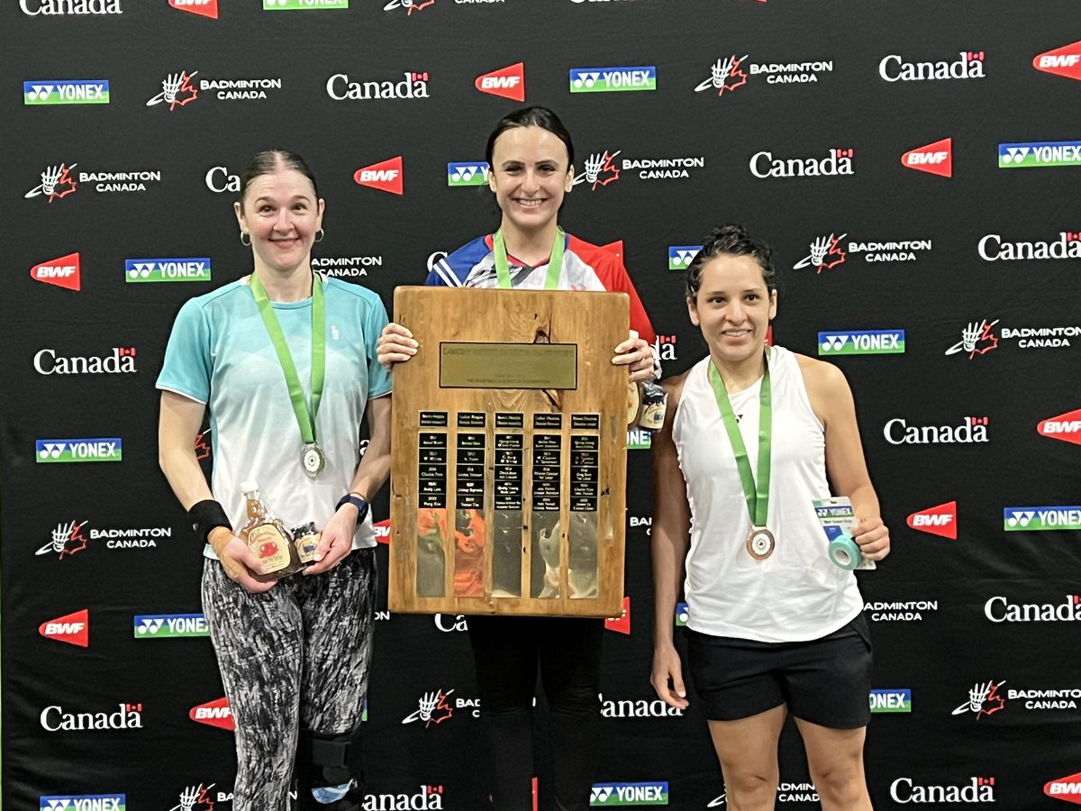 BashirPalwasha's tweet photo. Building a journey of success &amp; winning laurels on both the national &amp; intl. circuit over the years, today I proudly add an international Masters title to that story 🇨🇦🏆

Canadian Masters Champion (35+) in Women’s Singles.
Still hungry. Still growing. Just getting started ❤️ https://t.co/OHjS8sNezh