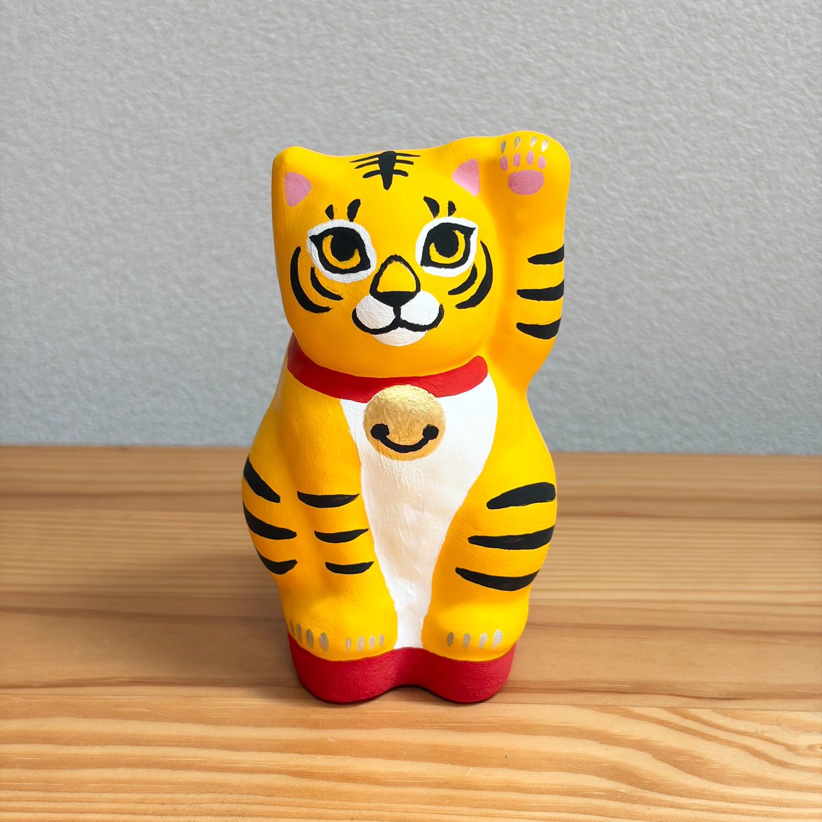 招き猫(トラ)】 オンラインショップへアップしました⤴️ 前に作った 招き猫(トラ)】 オンラインショップへアップしました⤴️ 前に作った