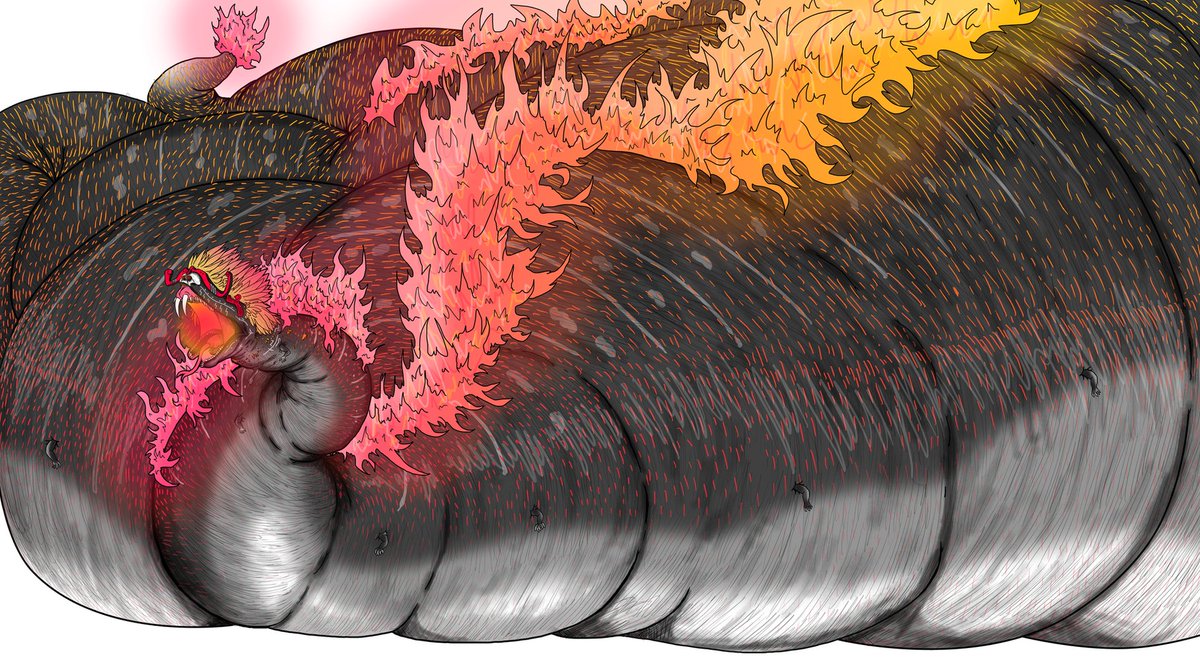 BigFatFoxMom's tweet photo. At this point it's not a worm for me, it's "Would you still love me if I was a fat kaiju mom?" https://t.co/niR3nWfNP5