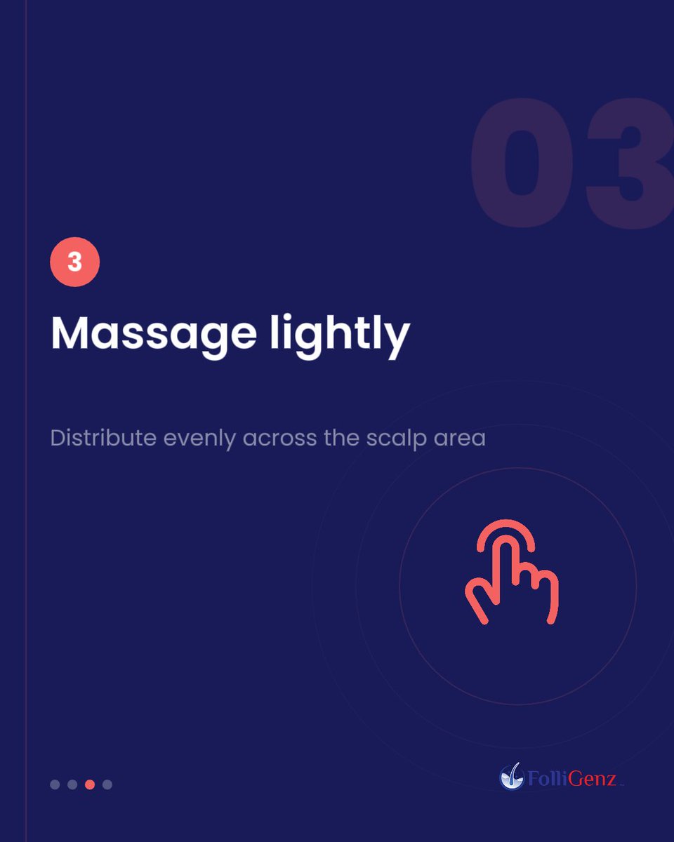 folligenz's tweet photo. Step 3/4: Massage lightly.

Spread Sulfogenz™ evenly across the scalp area so it can be applied consistently. https://t.co/O2s3j1Rp06