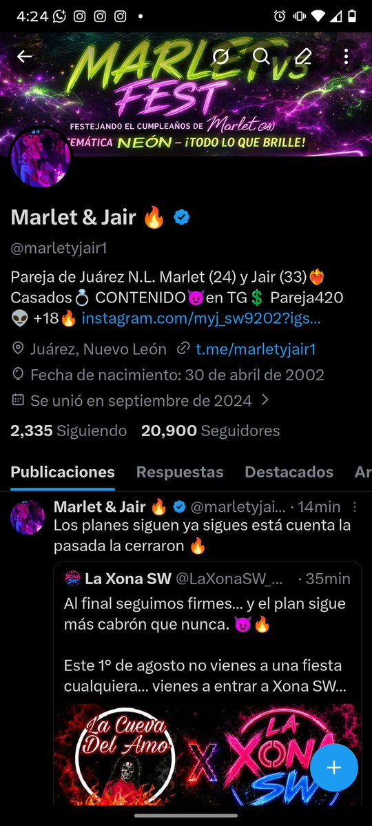 marlet y Jair 🔥 tweet media