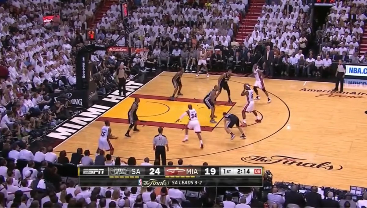csrter1's tweet photo. @RedRum7375 @Bound2Ry Obviously they weren’t literally guarding with 5 players, all 5 had eyes on him anytime he had the ball and all crashed if he drove allowing the kickout, this is all from one game https://t.co/S99dyqOpyI
