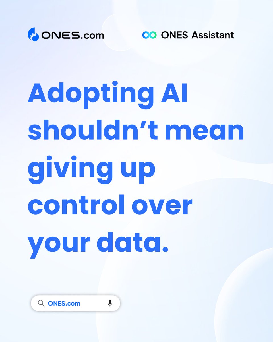ONES_dot_com's tweet photo. As Atlassian Data Center ends, the AI question gets harder: how do teams adopt AI without giving up control? 
https://t.co/8SF9r2k1pQ supports AI across execution and collaboration with cloud, isolated cloud, air gapped, and on premises deployment.
#AtlassianAlternative https://t.co/30WAJLPIdh