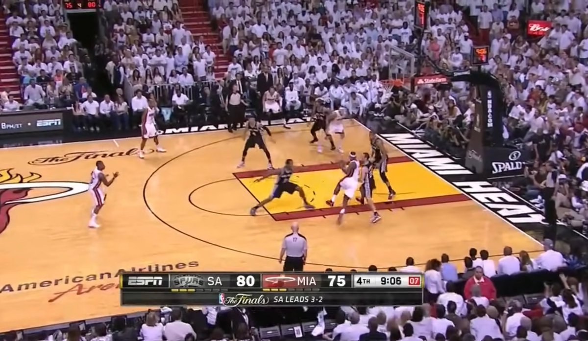 csrter1's tweet photo. @RedRum7375 @Bound2Ry Obviously they weren’t literally guarding with 5 players, all 5 had eyes on him anytime he had the ball and all crashed if he drove allowing the kickout, this is all from one game https://t.co/S99dyqOpyI