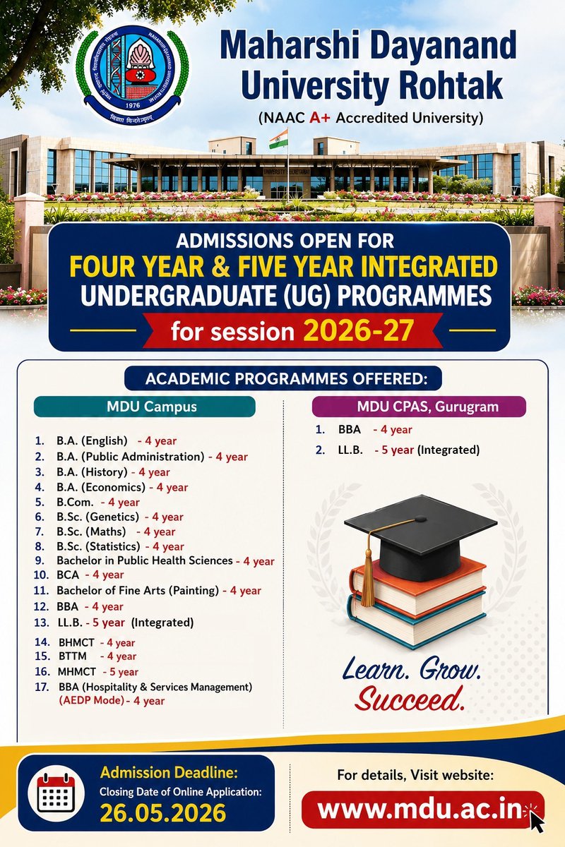 M.D.UNIV. ROHTAK tweet media