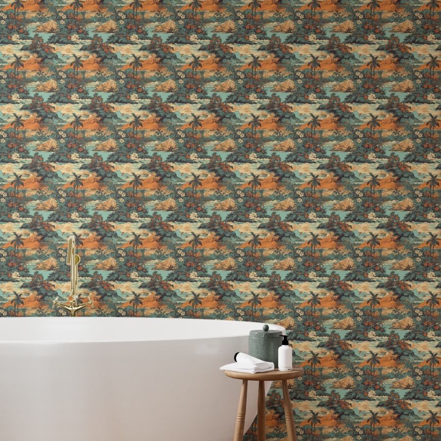 PaperandFrill's tweet photo. Small Vintage Hawaiian Landscape in Teal and Orange Wallpaper

Small Charming vintage print of Old Hawaii landscape in teal and orange...

#roomdecor #wallpaperstyle #wallartstyle

🔗 Link in bio to shop! https://t.co/yMcsA8VIVl