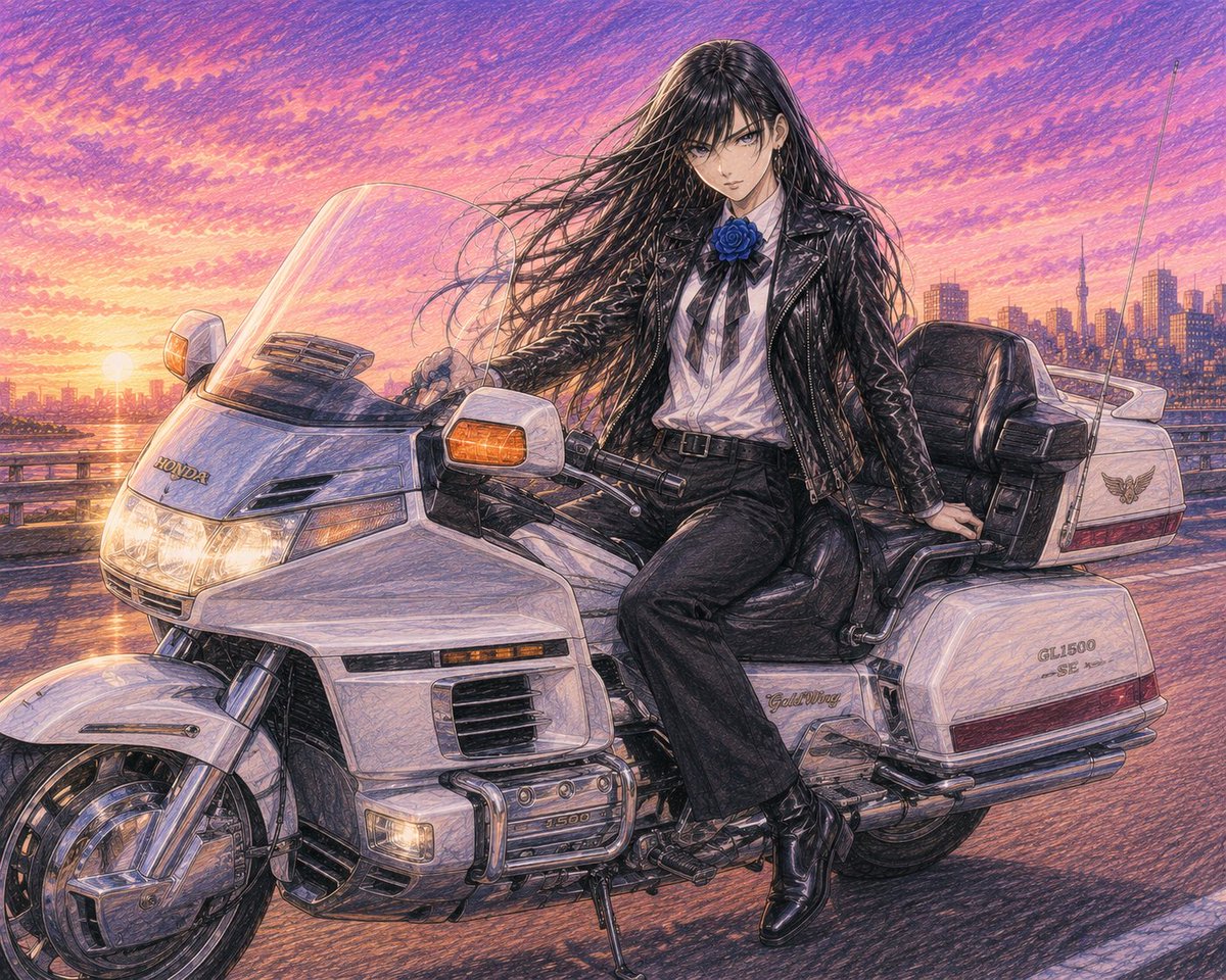 ghost_rider_122's tweet photo. #Ado
#GL1500
Adoちゃんが我が愛車に跨がる姿も描いてみた💙
もちろんAIで_φ(・_・ https://t.co/X3qDEyQqyx
