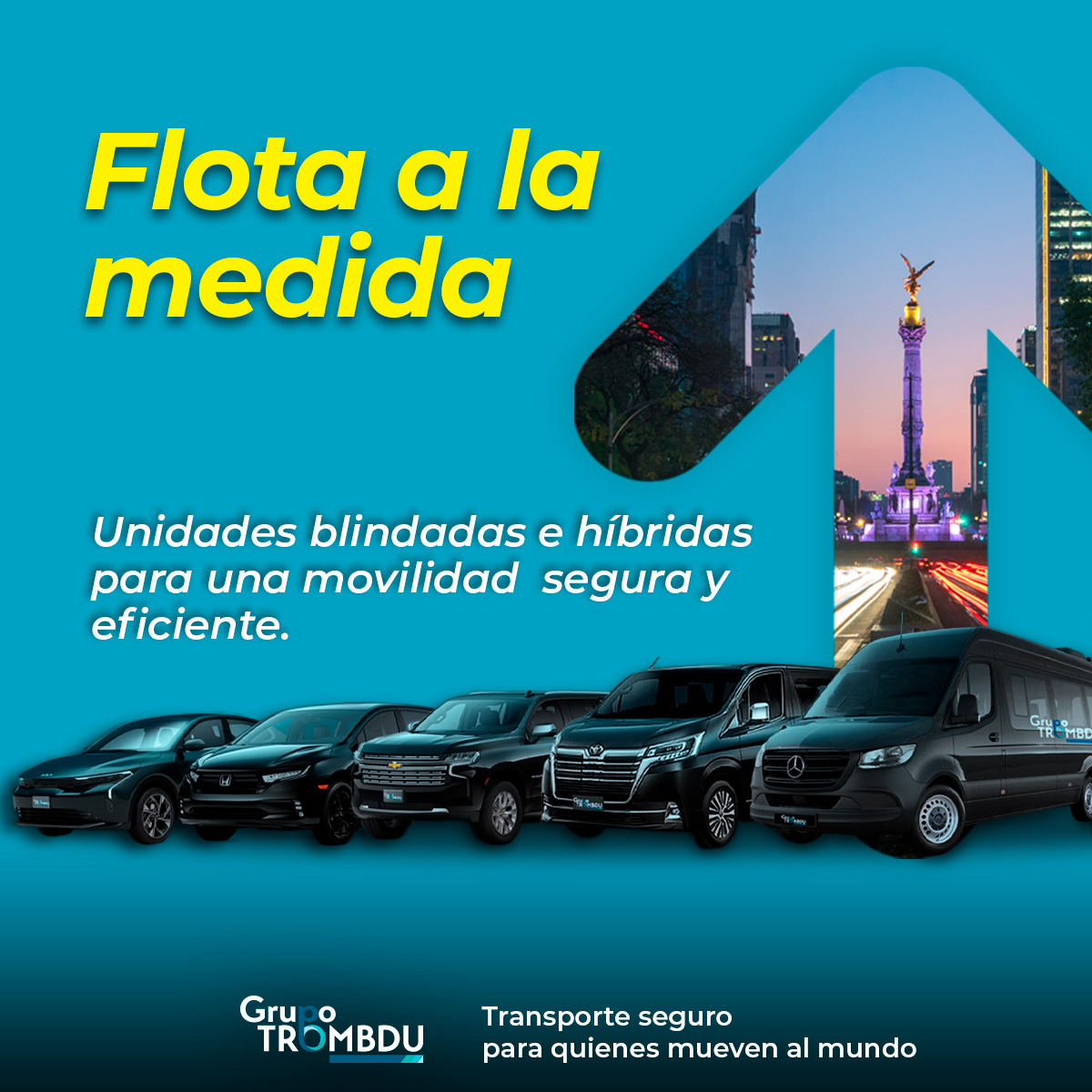 GTrombdu's tweet photo. Analizamos cada traslado y asignamos la unidad ideal según el nivel de seguridad y eficiencia que necesitas. Tú solo te enfocas en avanzar.
https://t.co/57NawfWkvB
#TransporteEjecutivo #GrupoTrombdu #Blindados #Híbridos https://t.co/Bzg1V38mXf