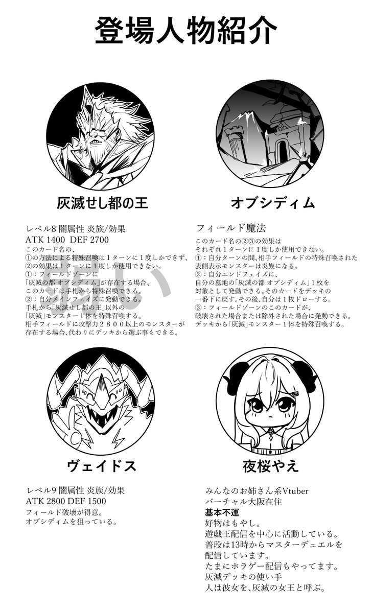 登場人物紹介 #よざくらーと 登場人物紹介 #よざくらーと