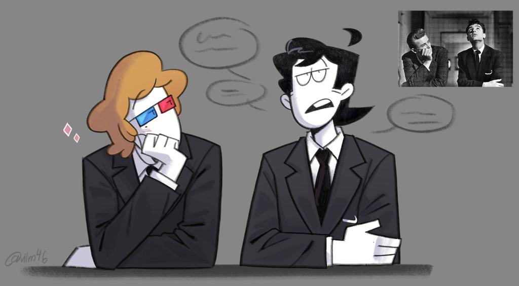vilm46's tweet photo. my moon, my man #spookymonth #spookymonthfanart #caramelpopcorn https://t.co/UvxPbGEhwD