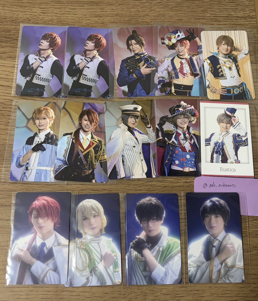 odr_arbannit's tweet photo. 【交換・買取】舞台 魔法使いの約束 まほステ 1.5部 後編  トレカ  

譲 ラスティカ.レノックス.ミチル.ルチル.カイン.賢者.オーエン.ミスラ.シャイロック.クロエ

求 アクスタ:ムル.東トレカ:東または定価 

トレカ3⇄アクスタ 希望です
平日池袋、本日5/15会場手渡しまたは郵送可能です。 https://t.co/X30Npn1cnN