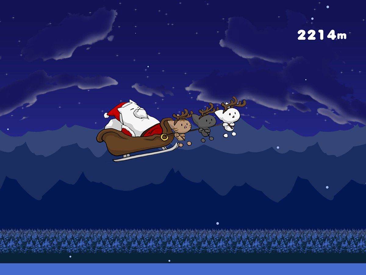 otascube's tweet photo. ぽっちゃりネコサンタ(Flying Santa Cat) iOS版 2.3.0更新しました。

・iOS18 に対応しました。
・安定性と動作速度が向上しました。

https://t.co/ddMaNGZKgS https://t.co/07cEp9CQw2